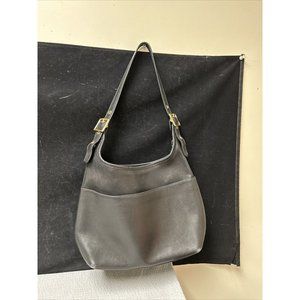 Coach Hobo Shoulder Bag Soft Black Leather Purse No K2P-9058